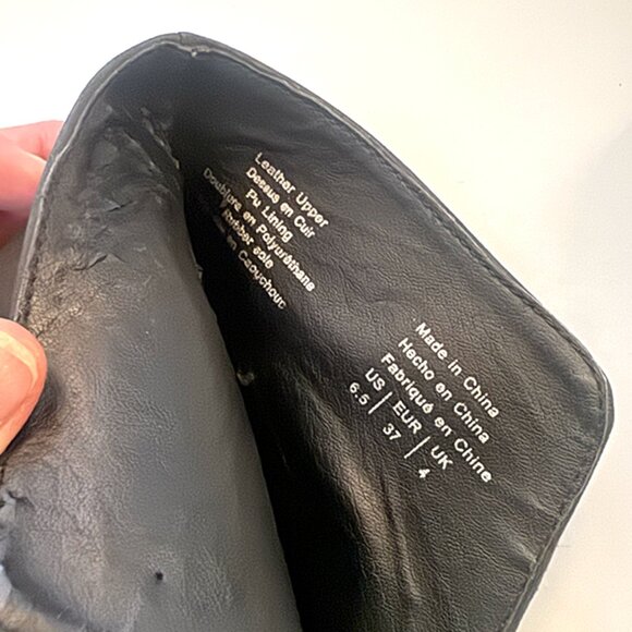 Shellys London Leather Charcoal Clock Heel Grey Ankle Boot - Picture 5 of 5